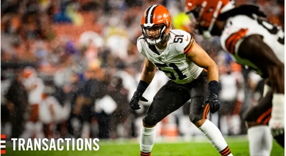 LB Jordan Kunaszyk of the Browns is set to return from injured reserve.