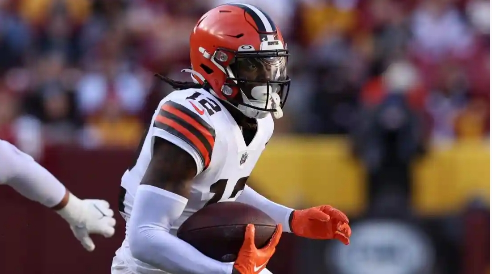 Ahead of the Rams game, a Browns wide receiver was hit with a season-long suspension.