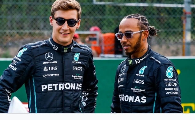 George Russell on contacts with Lewis Hamilton