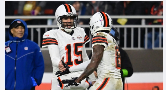 Quarterback Joe Flacco Leads The Browns To A Playoff Victory And ...