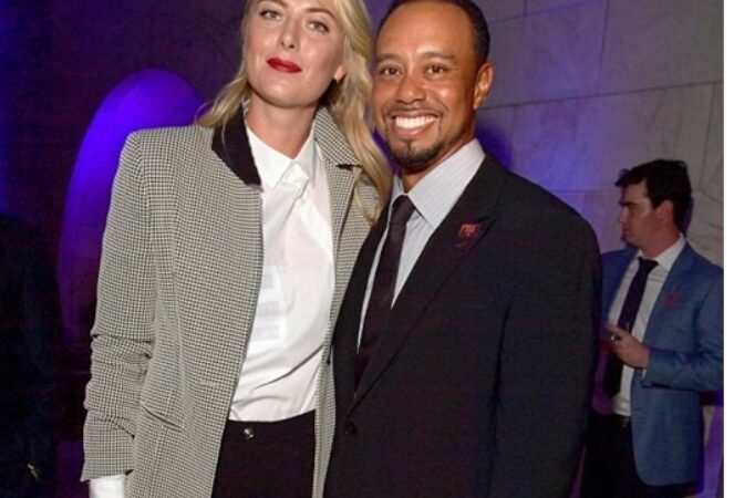 Shocking; Sharapova beamed next to Tiger Woods at a charity party, are they dating?