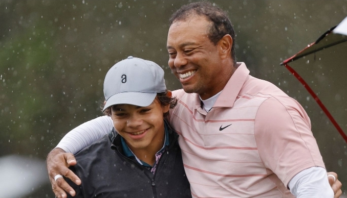 Tiger woods surprises his son Charlie Axel Woods with a brand new car on his 16th birthday celebration with an unbelievable announcement and heartfelt promises