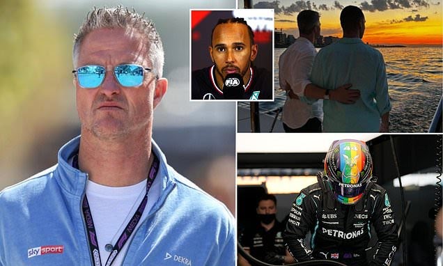 F1 fans dig up Ralf Schumacher’s old comments calling Lewis Hamilton ‘dangerous’ for his activism on the race track – including wearing a rainbow helmet in Saudi Arabia – after the German came out as gay