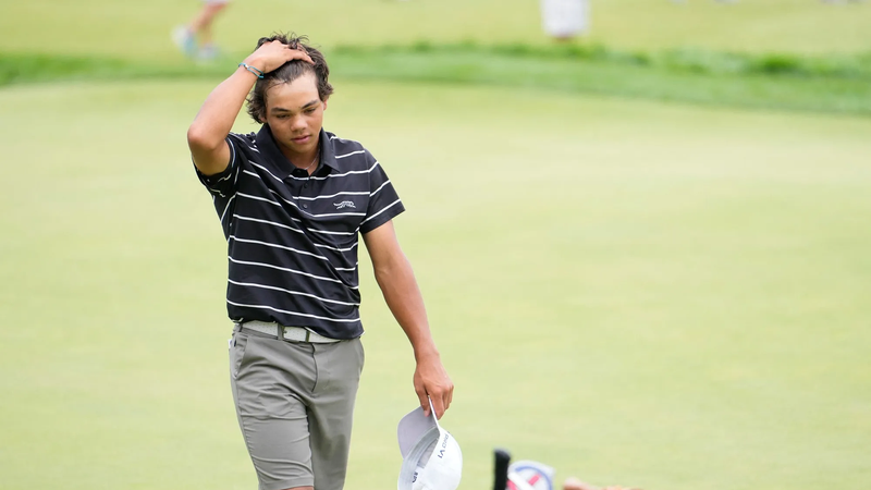 Tiger Woods’ son Charlie crashes to bottom of US Junior Amateur champs