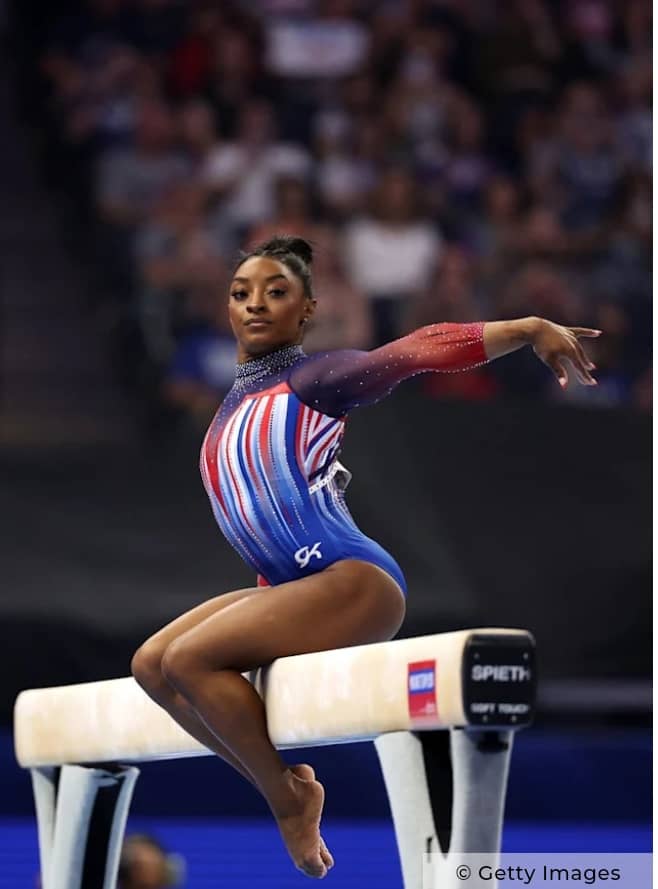 Simone Biles causes a stir with new look at the gymnastics team ahead of the Olympics