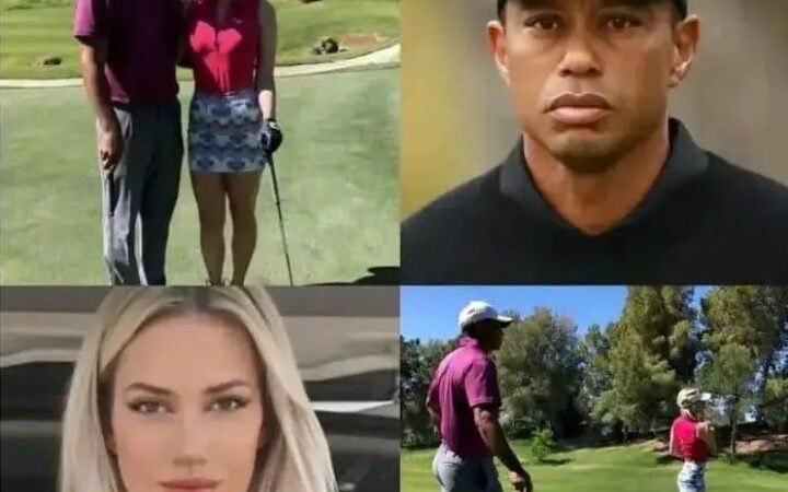 Sharapova smiles next to Tiger Woods at a charity event. They meet? (VIDEO) – Full Video