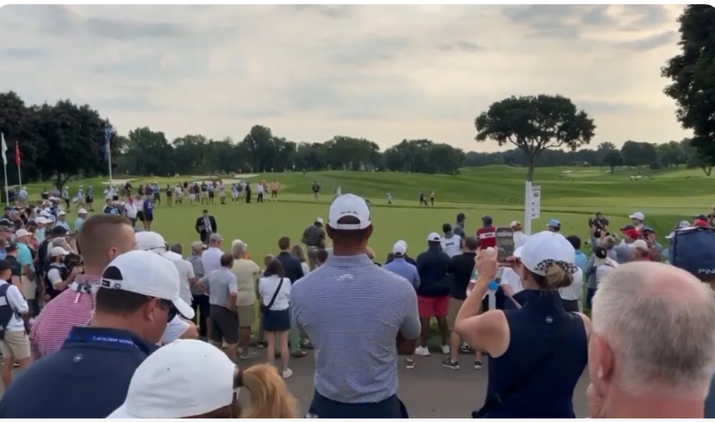 Tiger Woods watches on as Charlie Woods gets off to horror start at US Junior Amateur