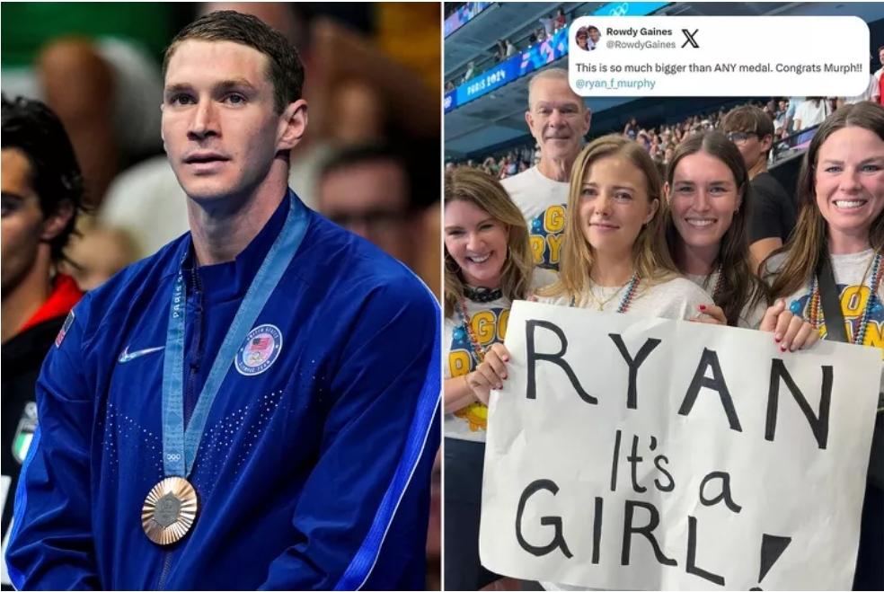 Olympic Swimmer Ryan Murphy Learns His Baby’s Sex After Winning Bronze Medal