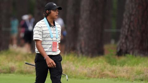 Charlie Woods’ scores today: Full results from son Tiger’s first round at the 2024 U.S. Junior Amateur Golf Championship