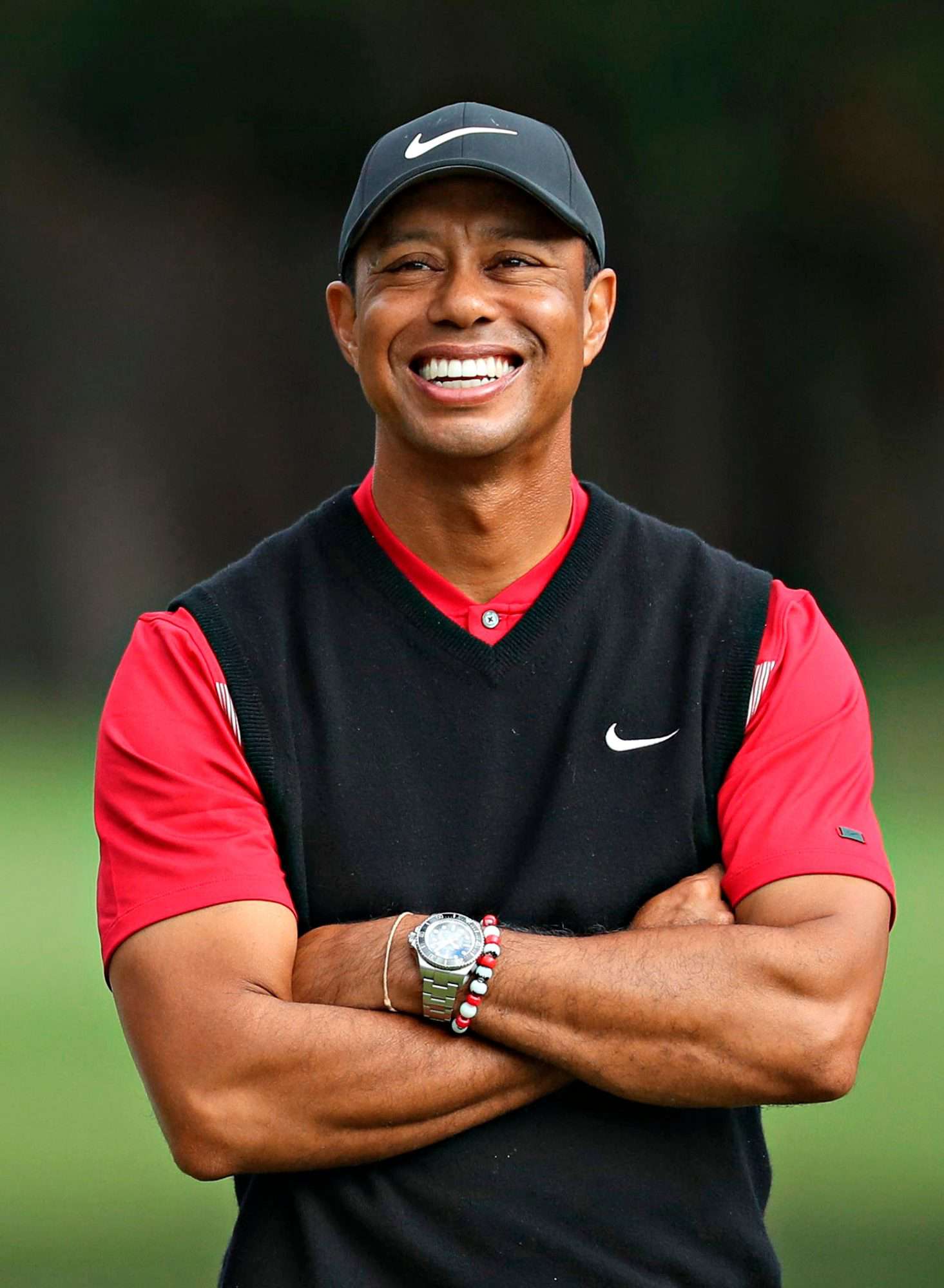 Tiger Woods arrives at Royal Troon for The 152nd Open Championship