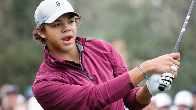 Charlie Woods tee times for US Junior Amateur at Oakland Hills Country Club