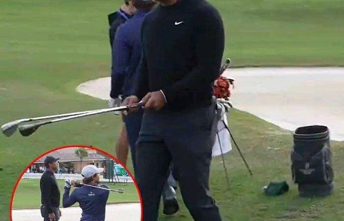 At the PNC Championship Pro-Am in Orlando, Tiger Woods teamed up with his son Charlie and had a comedic response to their successful shot: “That was freaking amazing!”