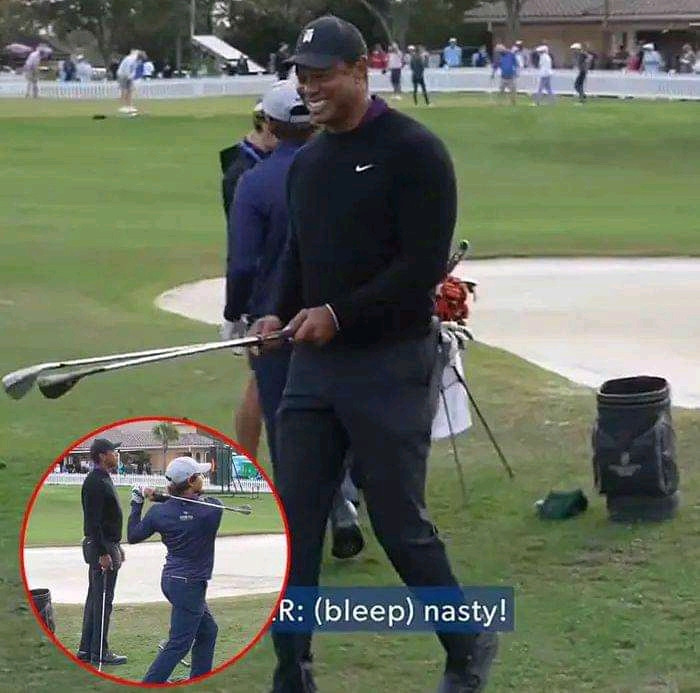 At the PNC Championship Pro-Am in Orlando, Tiger Woods teamed up with his son Charlie and had a comedic response to their successful shot: “That was freaking amazing!”