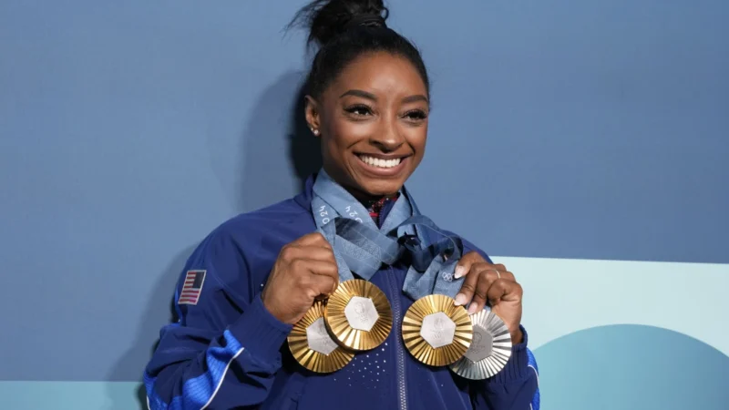 Simone Building caps the Olympic Olympics “RED” with the last medal -silver on the ground on the ground