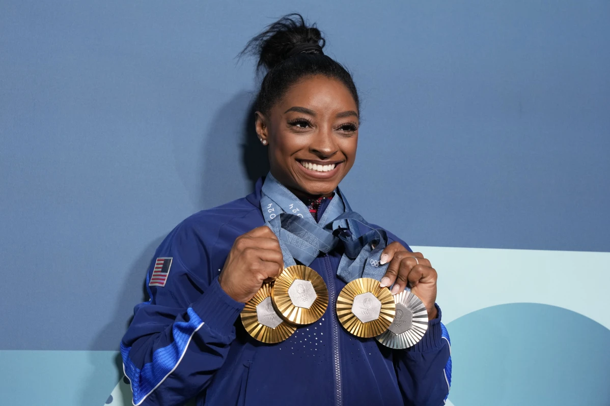 Simone Building caps the Olympic Olympics “RED” with the last medal -silver on the ground on the ground