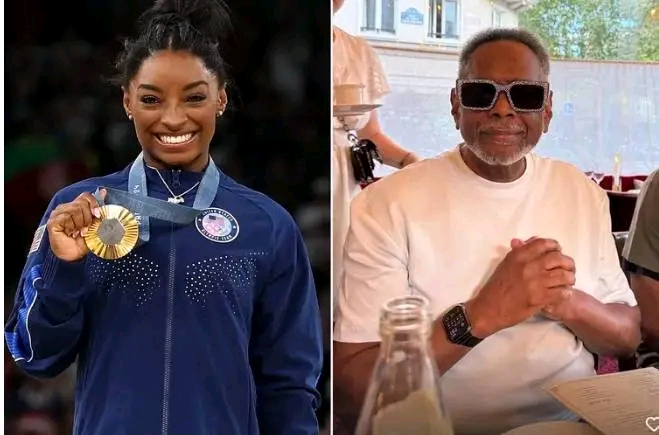 Simone Biles celebrated her father’s 75th birthday