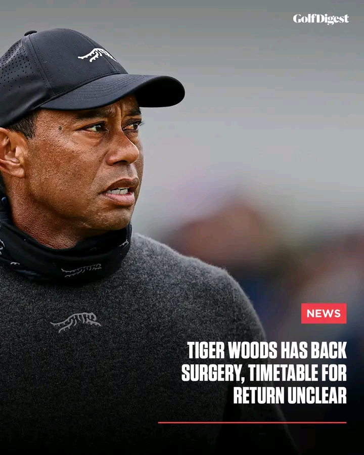 Tiger Woods undergoes yet MORE back surgery.