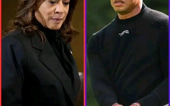 Tiger Woods is in trouble for spreading fake news about Kamala Harris being black.