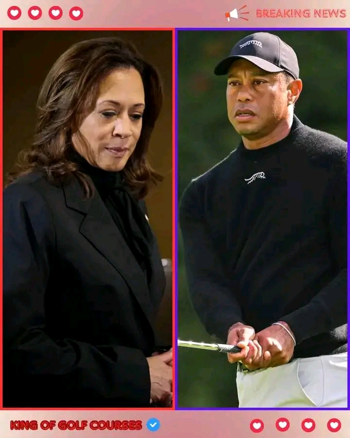 Tiger Woods is in trouble for spreading fake news about Kamala Harris being black.