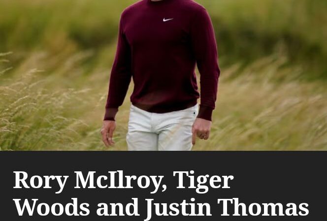 Among the wind’s victims at Royal Troon were Rory McIlroy, Tiger Woods and Justin Thomas.