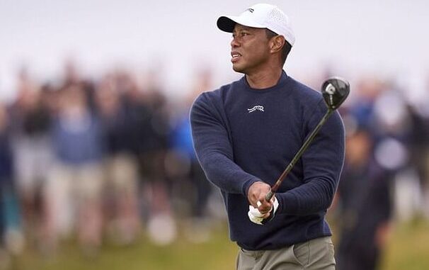 In photos: Tiger Woods spotted playing golf at Nexus Cup ahead of New York PIF meeting.