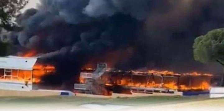 BREAKING NEWS: Golf stadium partially destroyed and two top players killed in massive fire that exploded today