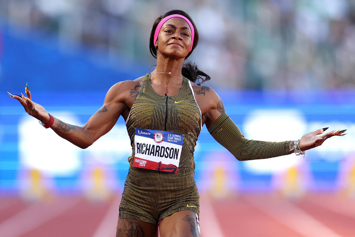 Richardson defeats Alfred at 100 meters when the Olympic player is shining.