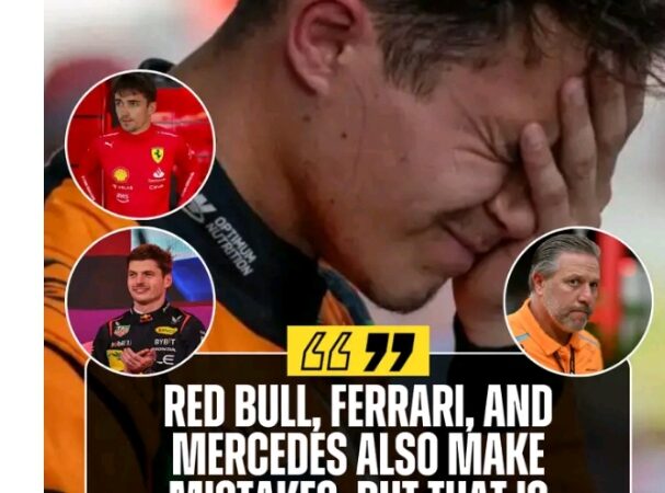 McLaren have suggested there is a double standard in how they responded to Lando Norris’ and Max Verstappen’s mistakes.