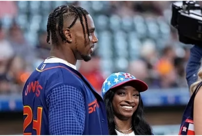 Simone Biles and Jonathan Owens: ‘Our first time’ together after long-distance struggles